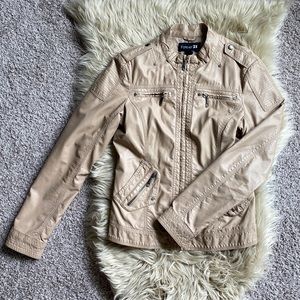Forever 21 Beige Leather Jacket